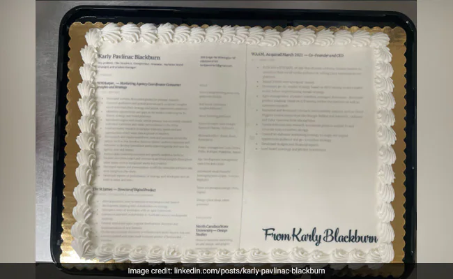 US Woman Sends "Edible Resume" Printed On A Cake To Nike