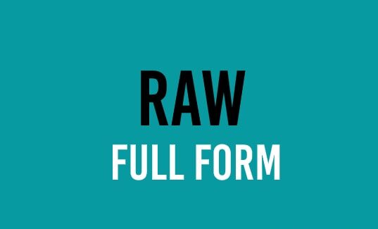 RAW Full Form