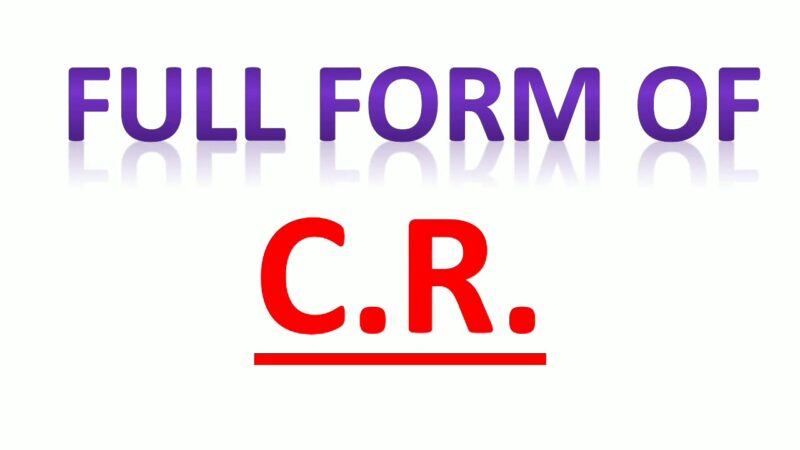 CR Full Form