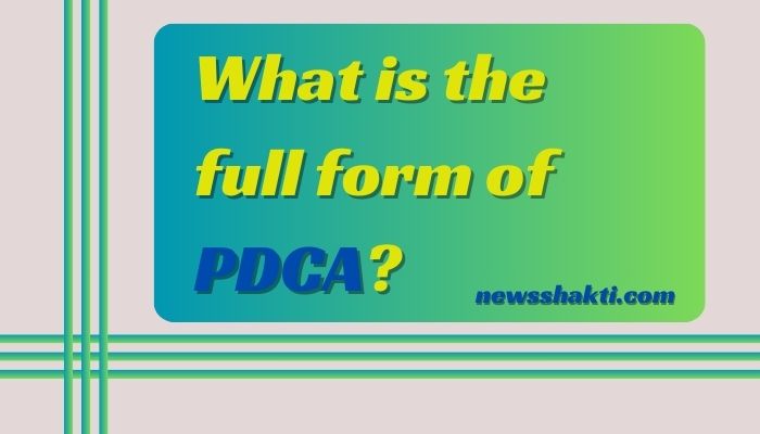 PDCA Full Form