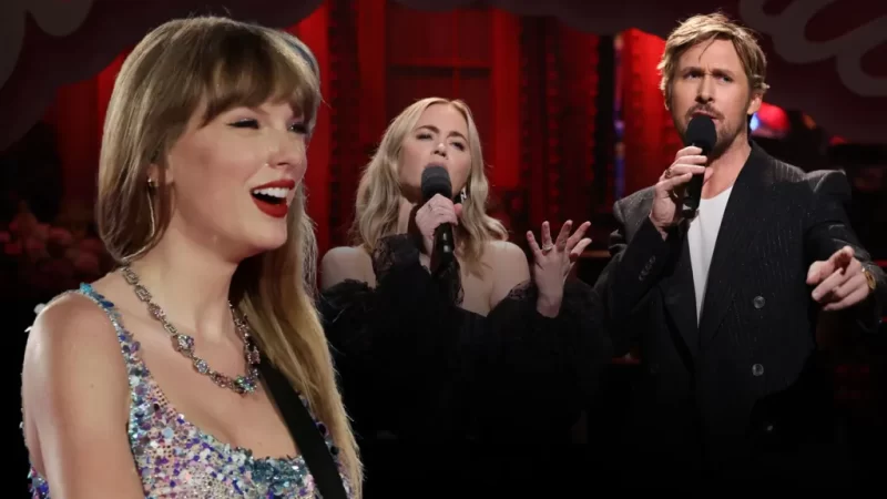 Taylor Swift Raves About Ryan Gosling and Emily Blunt's Epic 'SNL' Monologue